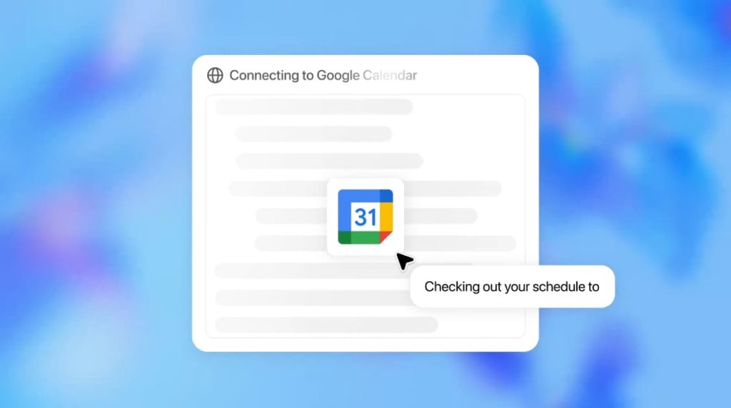 Agent ChatGPT accédant au calendrier Google pour consulter l’agenda utilisateur